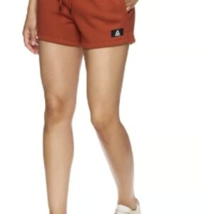 Reebok Orange Athletic Shorts Relaxed Fit Mid-Thigh